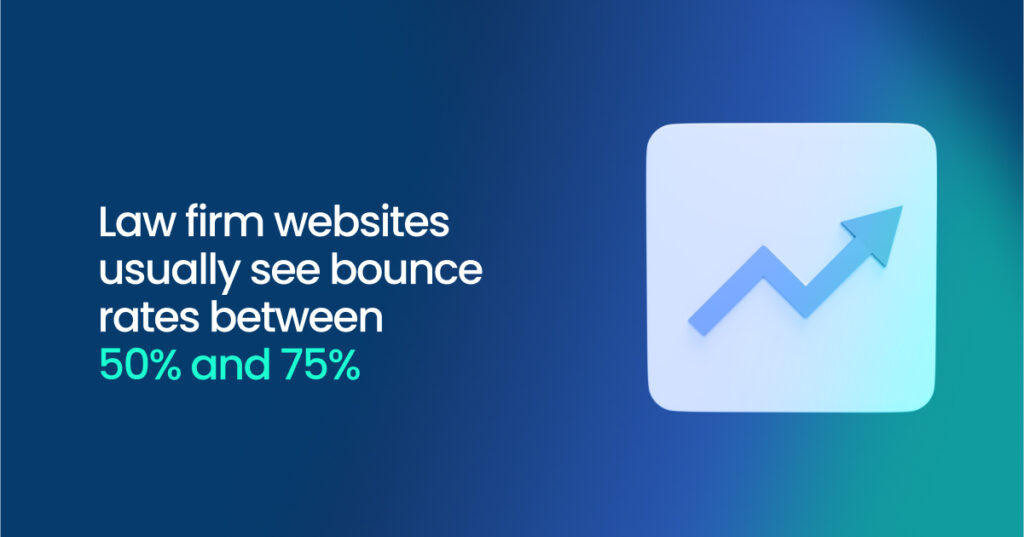 law firm website bounce rate