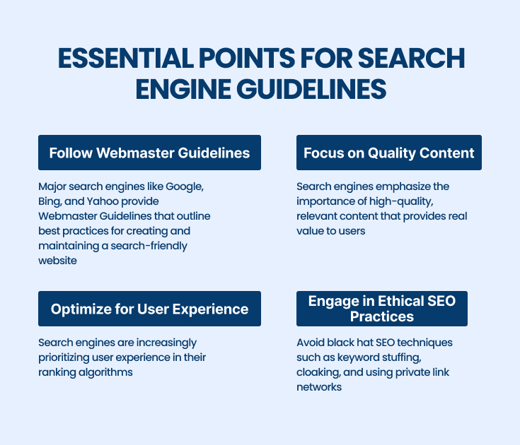 Search Engine Guidelines