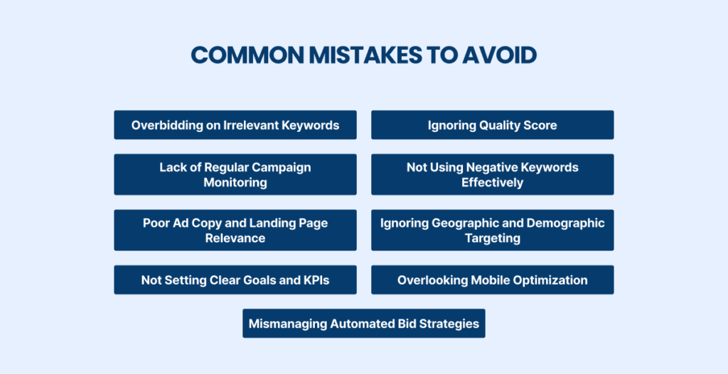 Common mistakes in Google Ads budgeting