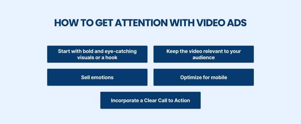 Getting attention with video ads