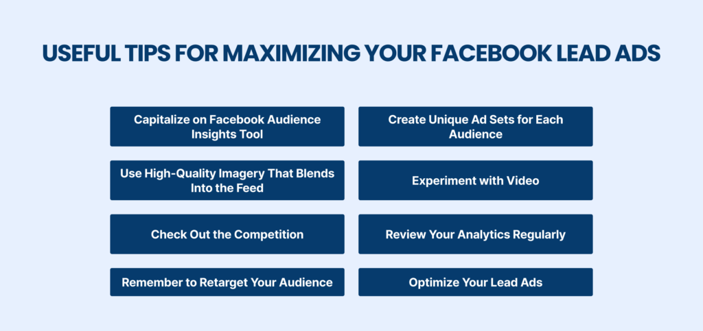 useful tips for maximizing your Facebook lead ads