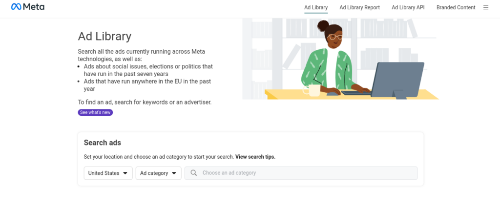 Facebook Ad library