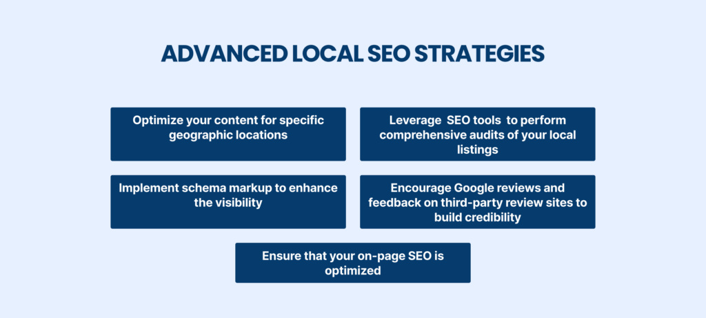 Advanced local SEO startegies