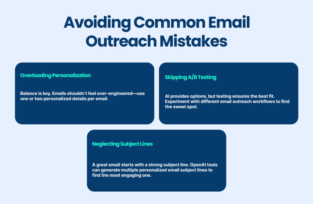 avoiding email outreach mistakes