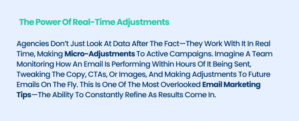 the power of real-time adjustments