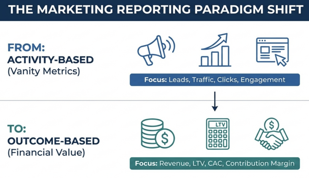 Marketing reporting paradigm