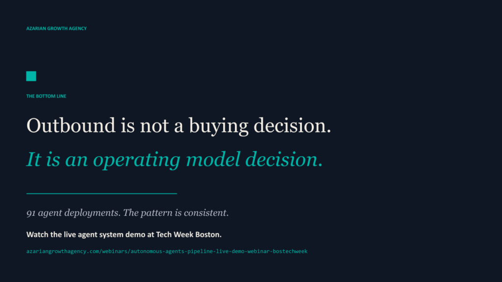 Outbound is not a buying decision