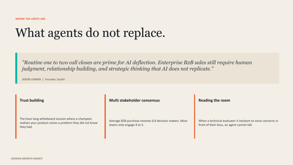 What agents do not replace