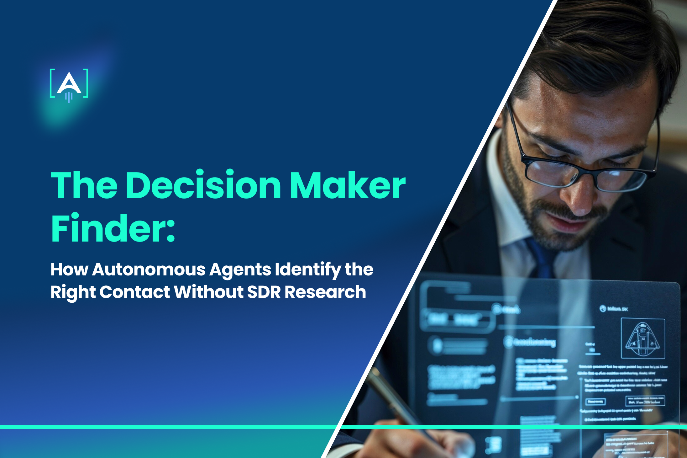 A few months ago, I sat in on a Monday standup with a Series B SaaS team. The SDR lead pulled up his pipeline tracker, the team walked through their account list, and one of the reps mentioned she had spent most of Friday afternoon trying to find the right person at a target account. She had three names, two probably-correct emails, and no idea which one of them actually owned the buying decision. She was going to send it to all three. I have watched some version of that conversation happen at almost every B2B company we work with. The rep is doing what she was told to do. The list she is working from looks fine on paper. The tools she is using are the tools everyone uses. And the work she is doing, the actual hours of clicking through Sales Navigator and cross-referencing LinkedIn profiles and guessing at email patterns, is the single highest-cost, lowest-yield activity in the entire pipeline. That is the work the Decision Maker Finder replaces. Not the calls. Not the discovery. The research. Check the webinar: the autonomous agents pipeline demo at Tech Week Boston. Contact research is not a sourcing problem Most teams treat prospecting as a sourcing problem. Get more contacts. Buy a bigger database. Hire another SDR to build more lists. The premise is that there is a contact out there somewhere, and the task is finding them. That premise was probably right ten years ago. It is wrong now. The contacts are not hiding. Apollo has 230 million of them. ZoomInfo has built an entire public company on the premise that the contacts are knowable. The problem in 2026 is not finding a person at a target account. It is knowing which person actually matters, whether the contact information you have is still true, and whether your timing has anything to do with what is happening inside that account this week. The shift, when you see it clearly, is from sourcing to verification. From who do I email to which of these contacts is the right one to email right now and how do I know. The Decision Maker Finder is built around that shift. It is the second agent in our autonomous GTM chain at Azarian Growth Agency, and its job is not to add contacts to a list. Its job is to answer four questions about every account on your target list, continuously, faster than any human can, and to refuse to ship a contact into your sequencer if any of those four answers come back wrong. The four questions worth answering Anyone can hand you a list of names. The question is whether the names are useful, and useful turns out to mean something specific. Who actually controls this decision? A title is a clue, not an answer. The CMO at a 200-person company is making the buying decision. The CMO at a 2,000-person company has handed it to a VP of Demand Gen, who has handed it to a Director of Operations, who has the actual budget. The agent's job is to read the org chart against the deal type and figure out where the decision lives, not just where the title sits. Are these contacts still real? Email and phone data decays continuously. People change jobs, get promoted, switch teams. Independent testing by Cleanlist in early 2026 found Apollo bouncing at around 20% and ZoomInfo at around 15% in real deliverability conditions. Those bounce rates are not just lost emails. They damage your sender reputation, and once it is damaged, the new Yahoo and Google bulk-sender enforcement can keep your domain in the penalty box for weeks. The agent verifies before it ships. Who else is in the room? This is the question SDR work usually skips, and it is the most expensive miss. The person you found is rarely making the decision alone. The technical evaluator who will run the POC, the procurement lead who will negotiate the contract, the finance partner who will ask about ROI, and the skeptic who will say it is too early. They are all in the room, whether you know about them or not. The agent maps the full committee, not just the loudest voice. Is anything happening right now that should change how I reach out? A new VP of Sales started last week. The CRO who championed your competitor's product just left. Your target company shipped a layoff yesterday or closed a Series C the day before. None of this shows up in a static list. The agent watches signal feeds across job boards, funding databases, social platforms, and hiring announcements, and it routes the trigger to whoever owns the account before the news is even public on LinkedIn. Four questions. The agent answers them in seconds. The SDR cannot answer them at all unless she gives up the rest of her day. The most expensive thing about manual contact research is not the time. It is the contacts you never find at all. The shadow committee problem Here is the part most operators underestimate. When you only have time to map two or three people per account, the contacts you pick are usually the wrong ones. Not because the people you found are not real. Because the people you missed are the ones who decide. Forrester's research on B2B buying committees has been showing this for years. The committee is bigger than the team's plan around. It is also more distributed. A typical mid-market software purchase pulls in someone from the line-of-business team, someone from IT or security, someone from finance, and someone from procurement, and that is before the end users get a vote. The single contact your SDR found is, statistically, working against four to nine people she has never heard of. I call this the shadow committee. It is the set of stakeholders who shape the decision but do not show up in your CRM until very late. By the time they do show up, they have already formed opinions, usually based on whatever vendor's content their internal champion shared with them. If that internal champion was not your champion, you lost the deal six weeks before you knew it was a deal. The Decision Maker Finder treats every account as a committee mapping exercise from day one. It identifies the likely roles by deal type, finds the actual humans in those roles using waterfall enrichment across multiple data sources, verifies them, scores who is most likely to be the real buyer versus the title-holder, and watches all of them rather than just the one you reached out to first. That last part is what changes the math. You are not single-threaded into one contact and hoping. You are multi-threaded into a committee and learning. Why job changes matter more than they should The single most useful signal a Decision Maker Finder agent watches is also the most overlooked one. It is the job change. Every quarter, a meaningful percentage of the people on your target list move. Some get promoted. Some change companies. Some get fired. UserGems has built a whole product category around tracking these moves, and the data they have published is the kind of thing that quietly changes how you think about pipeline. Past customers and former champions, when they show up at a new company, are dramatically more likely to buy your product again than a cold prospect at the same account. Their published research on champion tracking puts the gap between champion-led deals and average cold-outbound deals at multiple times the win rate. I have watched this play out at our own clients more times than I can count. A VP of Marketing leaves a company that was a customer, lands at a new company that has never heard of the product, and within 90 days, that new company is a sales-qualified lead. Not because the rep was clever. Because the agent saw the move and routed the lead. The flip side matters too. When your champion at an active opportunity leaves, your deal is in trouble, and you usually find out way too late. The agent flags it the day the LinkedIn change happens, which gives the AE a week or two to multi-thread before the new person comes in and restarts the evaluation. Without that visibility, the deal slips, and you do not know why. This is also why Champify and similar tools have built defensible businesses around what looks, on the surface, like a thin product category. The signal is small. The pipeline implication is enormous. An agent that watches it across every account in your CRM, continuously, surfaces opportunities a human researcher could not find if she worked weekends. What we got wrong the first time When we first started building Decision Maker Finder agents for clients, we made a mistake that I think most teams make. We optimized for coverage. The brief was: find more contacts, faster. The agent did exactly that, and the results were worse than the manual SDR process it replaced. Reply rates dropped. Bounce rates climbed. One client got their domain throttled by a major email provider for two weeks because the agent had cheerfully shipped 800 contacts into a sequencer with a 14% bounce rate. The agent had done what it was told. We had told it the wrong thing. The fix was to flip the optimization target. Instead of building agents that maximized contacts found per account, we started building agents that maximized contacts shipped per account, where shipped meant cleared a verification gate. ZeroBounce, NeverBounce, and MillionVerifier all do this kind of validation well at the email layer. The harder part is title accuracy and committee role assignment, which is where the agent has to actually reason rather than just check a database. The lesson, which sounds obvious in retrospect, is that an agent that adds five verified contacts per account is more valuable than an agent that adds twenty contacts of unknown quality. Volume is the wrong metric. Confidence is the right one. The other thing we got wrong was thinking the agent could replace human judgment on the high-stakes touches. It cannot. For the first outreach to a CRO at a Fortune 500 account, you still want a human looking at the message and the timing. The agent is excellent at doing the research, mapping the committee, watching for the trigger event, and drafting the first version. The human still has to decide whether to send it. Anthropic's framework for agents calls this the difference between autonomy and oversight. Both matter. Most teams either trust the agent too much or not enough. The right answer is to trust it on the work where the failure mode is acceptable, and to keep human review on the work where it is not. How to know if you actually need a Decision Maker Finder Not every team needs an autonomous agent for this. Some teams genuinely have a sourcing problem, and a database subscription will solve it. The Decision Maker Finder solves a different kind of problem. Here are the signals I look for when a client asks whether they need one. Your reply rates have been flat or declining for two or more quarters, even though your team is sending more. This usually means the contacts you are reaching are the wrong ones, not that the messages are bad. More volume in the same flawed list does not fix it. Your AEs are losing late-stage deals to internal politics. When a deal that looked locked in stage three falls apart in stage five because someone you never engaged with raised an objection, you have a shadow committee problem. The agent's value is exactly here. Your SDRs are spending more than a third of their time on research. Inside a typical 60% non-selling block (the number Salesforce reported in State of Sales 2026), if research is the dominant slice, an agent will produce real cost compression. If your reps are mostly tied up in admin and CRM hygiene, you have a different problem and a different agent. You are starting to see the pattern 6sense documented in their 2026 State of BDR report: more touches per contact, less correlation between activity and pipeline. That is the signal that the system has stopped working at the contact-quality layer, not the messaging layer. If three or four of those describe your team, the math on a Decision Maker Finder works out. If only one of them does, fix the underlying issue first. Agents amplify the system you already have. They do not substitute for one you have not built. A quick note on the tool stack I am not going to walk you through every vendor in this category because the right stack depends on your motion, your buyer, and your existing infrastructure. But the shape of a working stack is consistent. You need a signal layer. Common Room is what we usually reach for when a client has a product-led motion, since it pulls signals across community surfaces, product analytics, and CRM all in one place. 6sense or Bombora for intent data, especially in larger enterprise deals. You need an enrichment and orchestration layer. Clay is the most flexible tool here, and the one that works best when you have RevOps capacity to build with it. It will run waterfall enrichment across dozens of providers, score contacts against custom criteria, and feed the rest of your stack. You need a relational layer. UserGems for champion and job-change tracking. This is the unglamorous part of the stack and also the one that produces the most outsized pipeline lift, in our experience. If you sell into Europe, you need a compliance-first contact source. Cognism has built their position around GDPR posture and is the safest choice for EMEA buyers. Inside the US, the regulatory picture is more fragmented, and the right answer depends on which states you are selling into. And you need a verification chain at the end. Email, phone, and LinkedIn currency, with the agent throwing out anything that does not clear all three. This is where most cheap stacks fail and where most expensive stacks over-spend. We have written about the broader AI research tool landscape for teams that want to go deeper on the category. The honest answer If you are running an outbound motion in 2026 and a meaningful share of your team's time still goes into manual contact research, you are paying for the wrong work. Not because SDRs are not valuable. They are. They are valuable when they are talking to people, qualifying intent, and moving deals through stages. They are not valuable when they are clicking through LinkedIn at 4 pm on a Friday, trying to figure out which Director of Marketing is the actual one. The Decision Maker Finder gets that hour back, and the eight others around it. It does the research that the SDR was doing badly because nobody can do it well at human speed across a thousand accounts simultaneously. And it does it continuously, which means the contacts in your CRM are real today, not whenever the last list pull happened. The teams that win in the next few years will not be the ones that send the most emails. The 95-to-5 rule from Ehrenberg-Bass has been reminding everyone for years that only a small fraction of any market is in buying mode at a given moment. Reaching that fraction with the right contact, mapped to the right committee, at the right trigger moment is what produces a pipeline. Reaching everyone else is what produces noise. The agent is how you stop producing noise. About Azarian Growth Agency Azarian Growth Agency is an AI native growth marketing agency working with VC-backed founders, PE operating partners, and growth-stage B2B leadership teams. We build full funnel growth systems anchored on agent infrastructure, with 91 agents in production across client engagements as of 2026. Our work spans pipeline diagnostics, intent signal architecture, decision maker mapping, and the broader stack of AI content marketing, AI-driven customer insights, and generative AI systems. The Strategic Growth Diagnostic is the entry point for most engagements: a structured assessment of pipeline, CAC, signal infrastructure, and agent readiness, framed against the metrics PE and VC institutional buyers actually use. I run a recurring live demo of the autonomous agent system that the agency builds for B2B clients. The session walks through the full agent handoff in real time. The TAM and signal scoring agent. The Decision Maker Finder. The persona and outreach agent. Attendees see the prompts, the data flows, the verification checkpoints, and the metrics framework that ties the motion back to the pipeline and CAC payback. The session is built for VC-backed founders, VPs of Sales, and operating partners evaluating GTM efficiency at the portfolio level. Check it here: Tech Week Boston autonomous agents pipeline session.